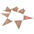 thumbnail image 4 of Pancarta de Arpillera para Bebé Shower Género Colgante Gloria bandera del empavesado de arpillera, 4 of 8