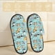 thumbnail image 2 of Balery Dogs Pantuflas de Casa de Felpa Silenciosas con Diseño Estampado, Zapatillas Cómodas Antideslizantes de Algodón para Interior-Large, 2 of 8