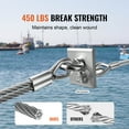 thumbnail image 4 of VEVOR T304 Stainless Steel Cable 1/16" 7x7 Steel Wire Rope 66 ft Cable Railing, 4 of 9