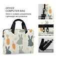 thumbnail image 4 of FORMRS 16" Laptop Bag Carrying Sleeve Case with Handle Travel Shoulder Briefcase, Whimsical Rabbits, 4 of 8