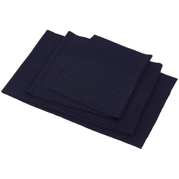 47.2 x 7.6 Inch Elastic Waistband Fabric Blue Cotton Stretch Knit Ribbing Cuff Sleeve Leg Arms Wear Material Replacement