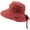 Red, variant on CoCopeaunts Wide Brim Bucket Hat Ladies Summer Sun Hat for Women Girls Travel Beach Casual Banquet Fisherman Hat Bow Drawstring
