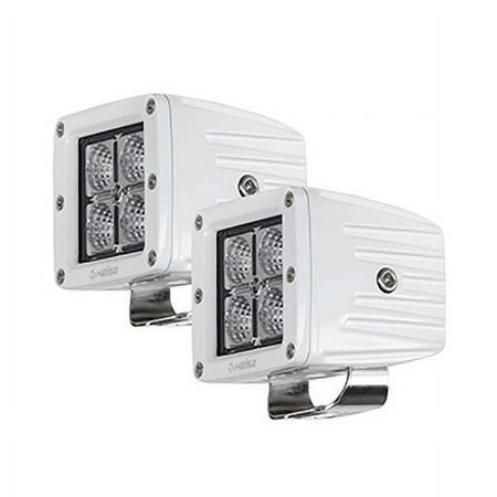 Heise - 960-Lumen 3" Cube LED Marine Lights (2-Pack) - White