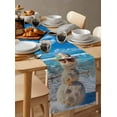 thumbnail image 3 of Coastal Snowman Christmas Table Runner Xmas Beach Sea Nautical Tablerunners 16 x 72 Inch, Table Decorations Tabletop Scarf for Summer Gathering Holiday Farmhouse Kitchen Dining Decor, 3 of 6