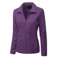 thumbnail image 2 of Doublju Women's Full Zip Up Fleece Jacket With Pockets (Plus Size Available), 2 of 5