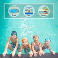 thumbnail image 3 of 2 Piezas Gorros de Natación Elásticos Cómodo Tejido Antideslizante Gorro de Natación Ligero Gorros de Natación para Mujeres Hombres Niños Nadar, 3 of 5
