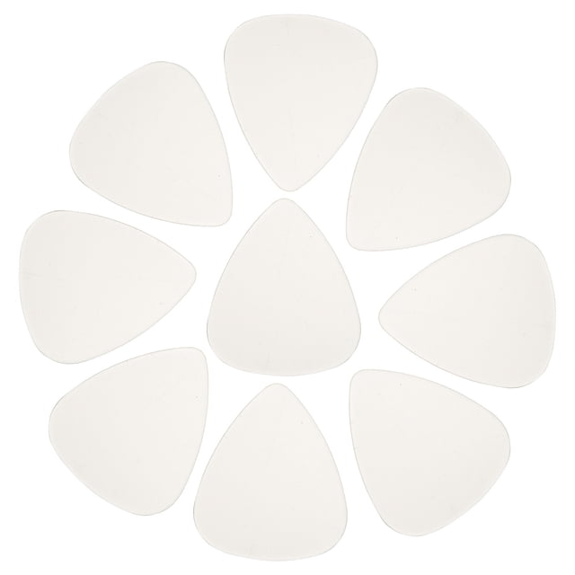 Miangastore 10 Pcs Plastic Guitar Picks That Are Safe And Portable Personalized Picks (Transparent Color)