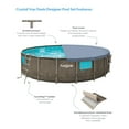 Funsicle 18 ft Crystal Vue Oasis Designer Pool, Round Above Ground