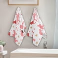 thumbnail image 4 of Dreamtimes Valentine Day Cute Pink Cupid Hearts Hand Towels 2 PCS, Kitchen Towel Ultra Soft and Highly Absorbent,Decorative Fingertip Face Towel for Bathroom Hotel, 28.3"x 14.4", 4 of 6