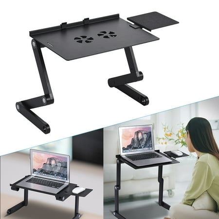 Foldable Laptop Table Stand Vented Computer Desk Bed Lap Tray 360