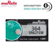 Murata 364 SR621SW 1.55V Silver Oxide Battery 1 Battery