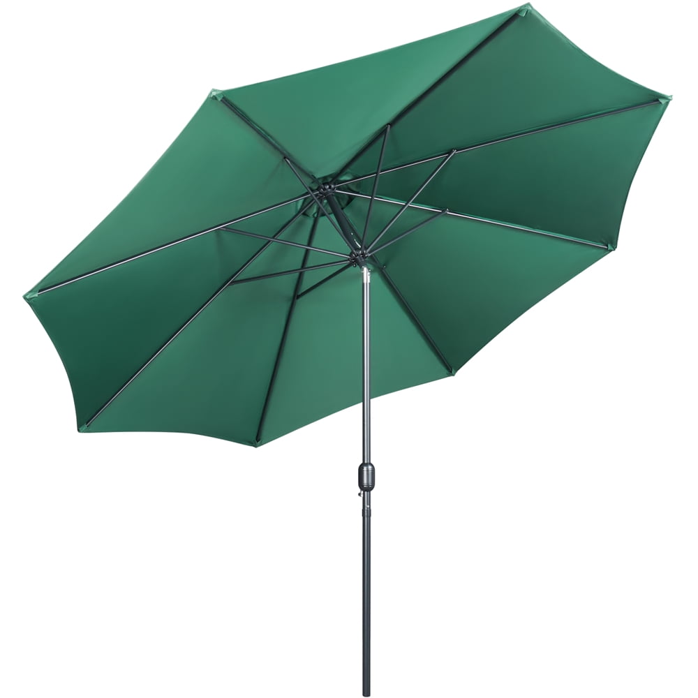 Renwick 98" Dark Green Round Tilting Patio Umbrella