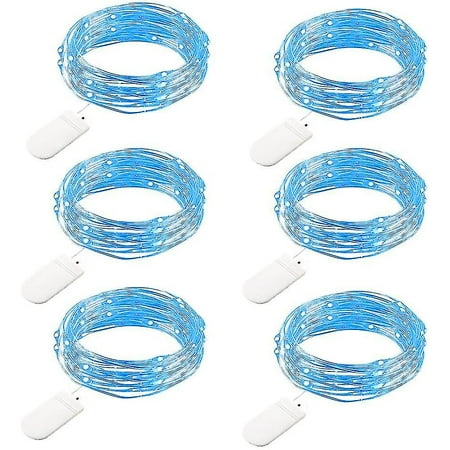 Bjxy 6 Pack Fairy String Lights Christmas Decor 7.2ft 20 Led Starry ...