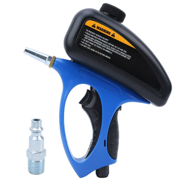 Hand Held Sand Blaster Pneumatic Sand Blaster Small Nozzle Quick Connection Anti Slip Rust Remover ABS For Cleanig Device Maintenance