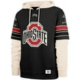 thumbnail image 2 of Men's '47  Black Ohio State Buckeyes Split Zone Cornerback Lacer Pullover Hoodie, 2 of 3