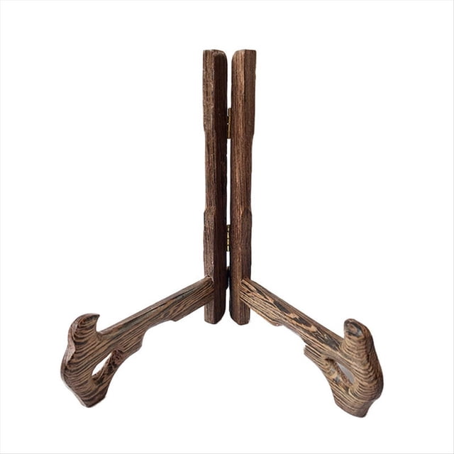Estante para Platos, Estante de ExhibicióN, Soporte para Platos de Cocina, Soporte de Madera para Platos, Estante de ExhibicióN para Oficina, Soporte VersáTil para Marcos de Fotos