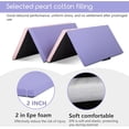 thumbnail image 4 of YRLLENSDAN Folding Gymnastics Mat Thick Exercise Mat for Home Workout Foldable Gym Mat for Kids Leather Tumbling Mat for Gymnastics for Home Schooling and Daycare Cheer Mat 4×6 ft,Purple, 4 of 8
