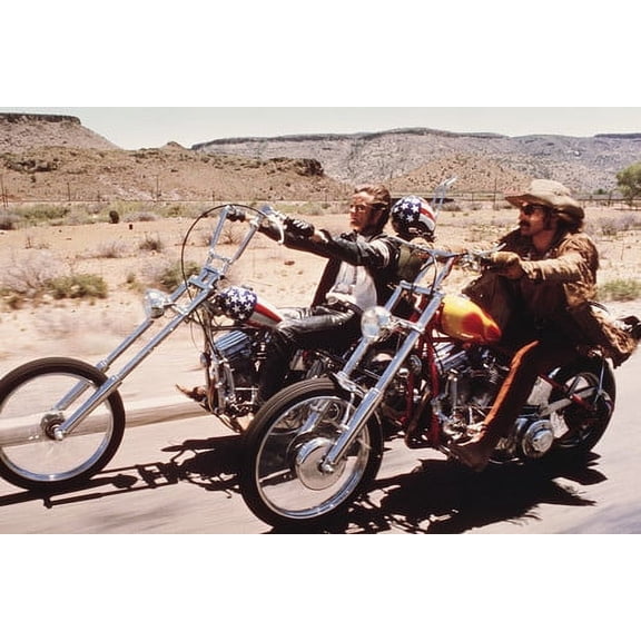 Easy Rider Peter Fonda Dennis Hopper ride "Captain America" Chopper 24X36 Poster