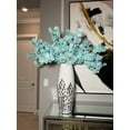 thumbnail image 2 of Mila Faux Silk Blue Cherry Blossom Branch Set of 3 pcs 36'' Wedding, Party, Event, Japan's National Flower, 2 of 5