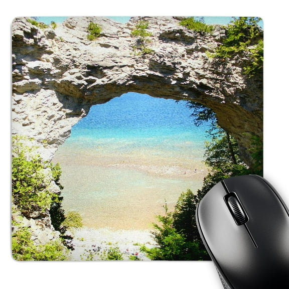 3dRose, Mackinac Island Arch, MousePad