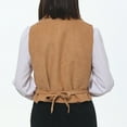 thumbnail image 4 of GRACEART Women Victorian Edwardian Double Breasted Vest Waistcoat Vintage Steampunk Lapel Collar Fit Sleeveless Vest Jacket, 4 of 6