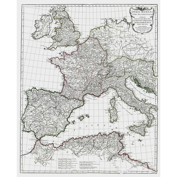 Historic Map - Europe Ancient - D'Anville 1799 - 23 x 28.37 - Vintage Wall Art