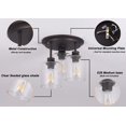 thumbnail image 4 of Lámpara de Techo Winsmart Semi Empotrada 3 Luces, Bronze Aceitado, 4 of 7