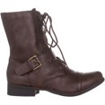 thumbnail image 4 of American Rag Womens Farahh Closed Toe Mid-Calf Combat Boots, 4 of 4
