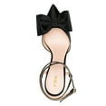 thumbnail image 3 of YDN Women Lovely Closed Pointy Toe Bows Pumps Ankle Strap Buckle Special High Heel Sandals Prom Dress Evening Shoes Size 7 Black, 3 of 4