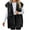 Black, variant on LYXSSBYX Jackets for Women Clearance Fashion Women Boyfriend Solid Sleeveless Hooded ButtonJacket Casual Coat