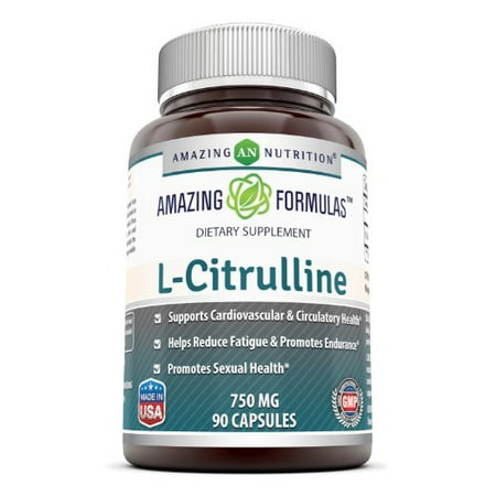 750 Mg Capsule 180 Caps - Amazing Formulas L-Citrulline 750 Mg 90 Capsules