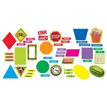 T-8708 - Geometric Shapes Mini Bulletin Board Set by Trend Enterprises Inc.