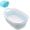 Blue, variant on Foldable Pet Bathing Tub with a Drain Plug, Ideal for Dogs, Includes a Pet Bath Brush.