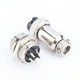 thumbnail image 3 of Conector de enchufe y zócalo de aviación, 1 juego GX16, kit surtido de enchufes de telecomunicaciones con tornillo de 5 pines, conector de cable de metal para panel, creado magistralmente, 3 of 7
