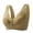 Khaki, variant on Women's Middle Age Elderly Cool Summer Seamless Steel Rimless Oversized Tank Top Bra Bras for Women Push Up Bralette Seamless Bras Full Coverage Bra, Size XL