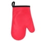 thumbnail image 1 of Guante de silicona para horno, resistente a altas temperaturas, impermeable, antideslizante, con forro de algodón, color rojo, 1 of 14