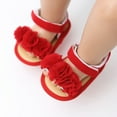 thumbnail image 2 of Actoyo Infant Baby Girls Summer Sandals with Flower Soft Sole First Walker Crib Dress Shoes 0-18M, 2 of 11