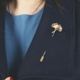 thumbnail image 2 of Necvior Sophisticated Gingko Leaf Brooch Pin Fashion Accessory for Stage and Theme Event, 2 of 6