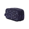 thumbnail image 5 of Night Sky Dual Compartment Navy Toiletry Cosmetic Kit, 5 of 7