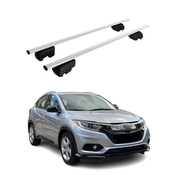 OMAC Roof Racks Luggage Carrier Cross Bars Iron for Honda HR-V 2016-2022 Gray 2 Pcs Anti-Theft for Travel Kayak Canoe Surf Ski Snowboard Camping