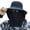 Black, variant on Men's Summer UV Protection Sun Hat Wide Brim Foldable with Removable Neck Flap for Fishing Hiking Gardening Outdoor