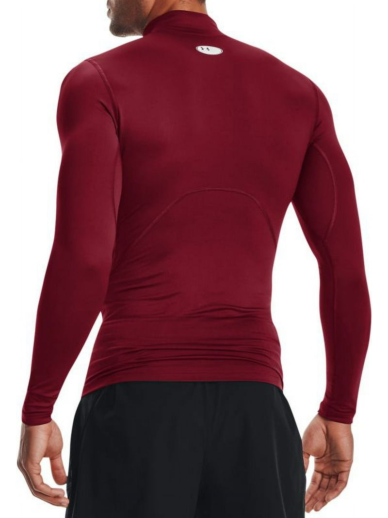 Under Armour Men's ColdGear Mock Neck Compression Shirt (Cardinal