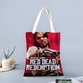thumbnail image 2 of Red Dead Redemption Bolso de tela con estampado de lienzo para mujer, bolsa de compras reutilizable y estética, con cremallera interior, regalo para mujer,38*45cm., 2 of 6