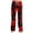 Red, variant on Purple Fall, Autumn, & Halloween Themed Pajama Pants Women's Halloween wide leg pants. High waist, soft, comfy, baggy style, with pockets. Great for parties. S