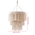thumbnail image 3 of Fiudx Ofertas y liquidaciones Lámpara colgante de farol con cordón de algodón tejido a mano, lámpara decorativa para dormitorio marroquí, 3 of 7