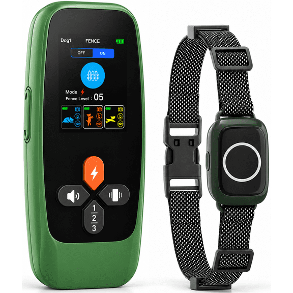 Wireless Dog Fence, 3-in-1 Dog Training Collar with Remote & Automatic Bark Control, 8 Adjustable Radius Settings