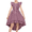 Lavender, variant on Girls Dress Lace Hi-lo Hollow Back Ruffle Sleeve Party Pageant 6 Years