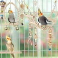 thumbnail image 3 of 9 piezas de madera pájaro loro columpio juguetes para masticar escalera de percha de pie, para , cacatúas, pájaros , juguete Sunnimix Juguetes para masticar pájaros, 3 of 7