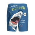 thumbnail image 5 of Fotbe Great White Shark Pajama Shorts for Men, Men's Pajama Bottoms, Sleepwear,Short Pajama Pants-4X-Large, 5 of 9