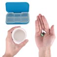 thumbnail image 4 of Unique Bargains 1 Pc Pill Case 6 Grid Waterproof Pill Box Blue, 4 of 6
